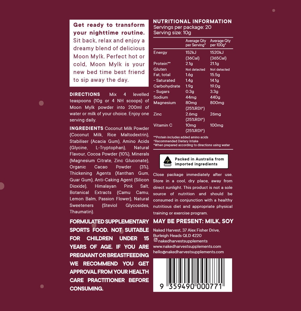 NU HARVEST MOON MYLK ROCKY ROAD 200G