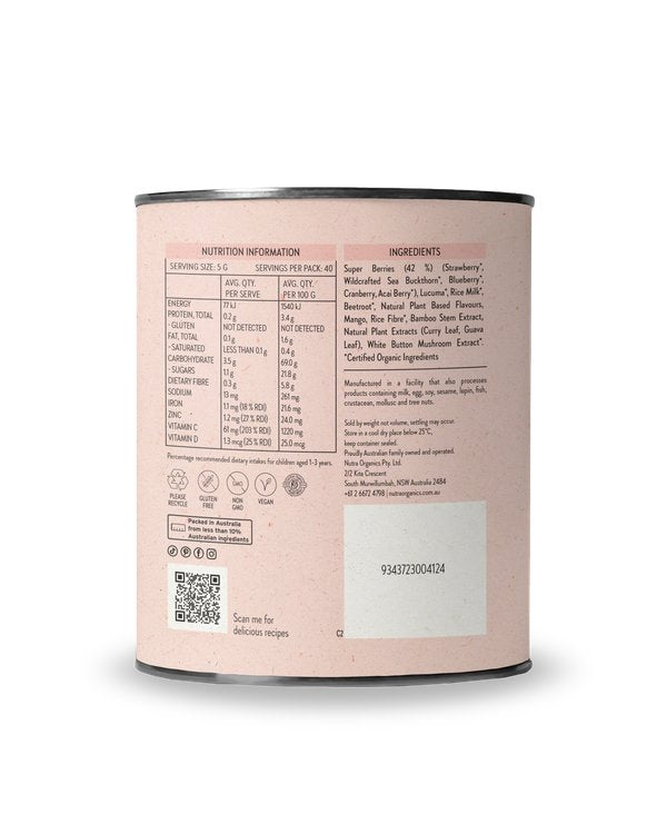 Nutra Organics Kids Berry Immune