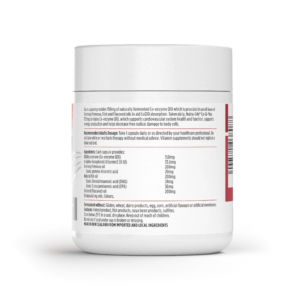 Nutralife Co-Q-Max 150mg | Mr Vitamins