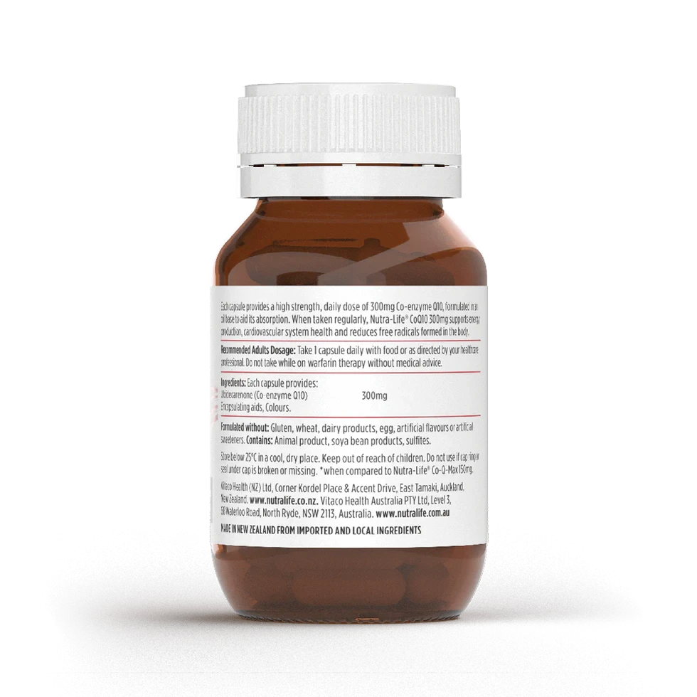Nutralife Coq10 300mg | Mr Vitamins