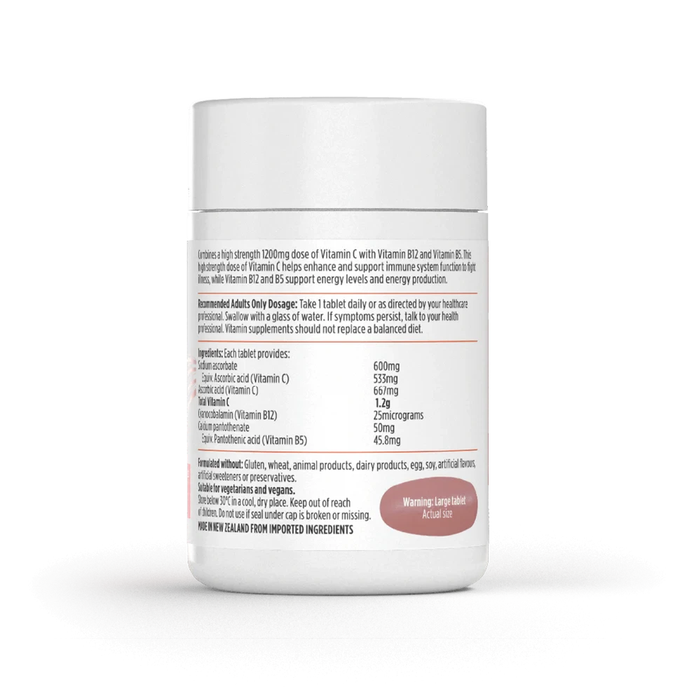 Nutralife High Strength Vitamin C + B12 & B5 | Mr Vitamins