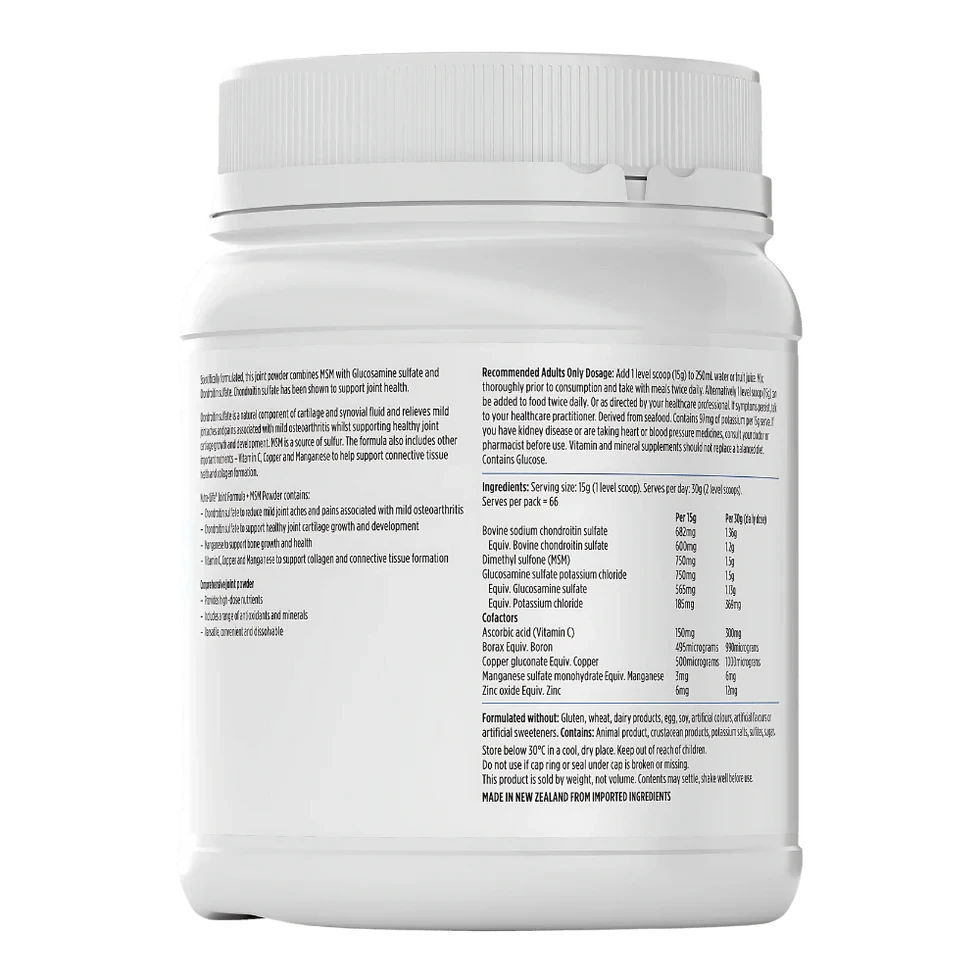 Nutralife Joint Formula + MSM Powder | Mr Vitamins