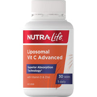 Nutralife Liposomal Vitamin C Advanced 30 Tablets | Mr Vitamins