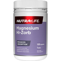 Nutralife Magnesium Hi-Zorb 120 Capsules | Mr Vitamins
