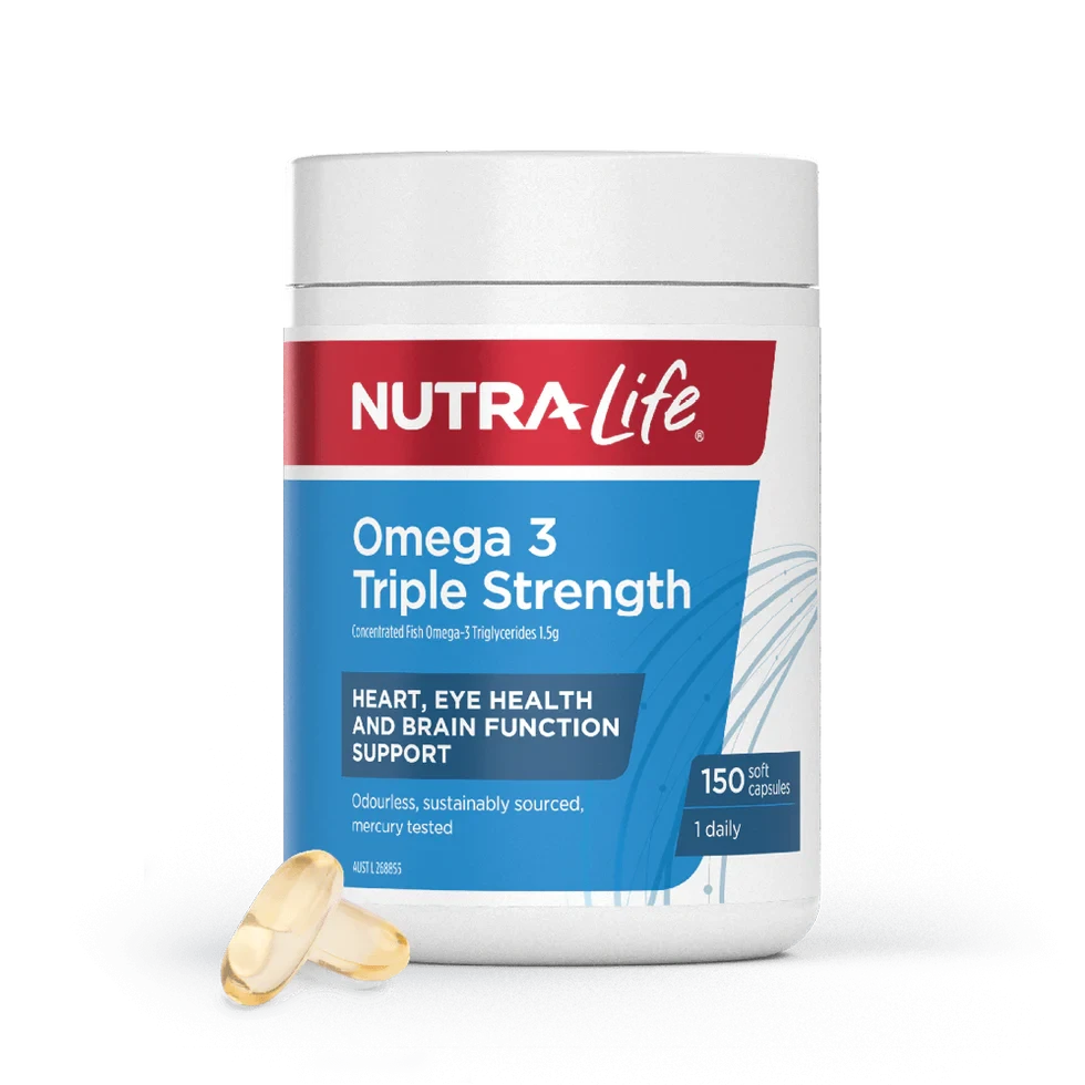 Nutralife Omega 3 Triple Strength Odourless Fish Oil | Mr Vitamins