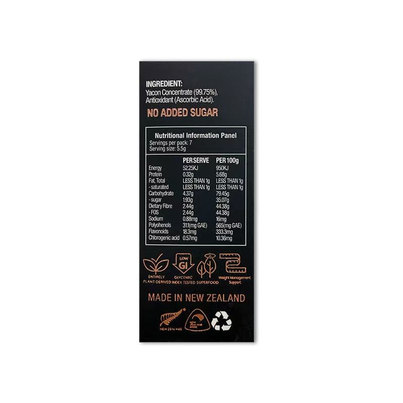 NZFOS+ Yacon Prebiotic 5.5g x 7 Snap Packs