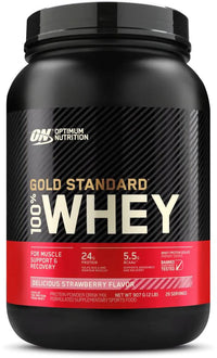 Optimum Nutrition Gold Standard 100% Whey Strawberry 909g | Mr Vitamins