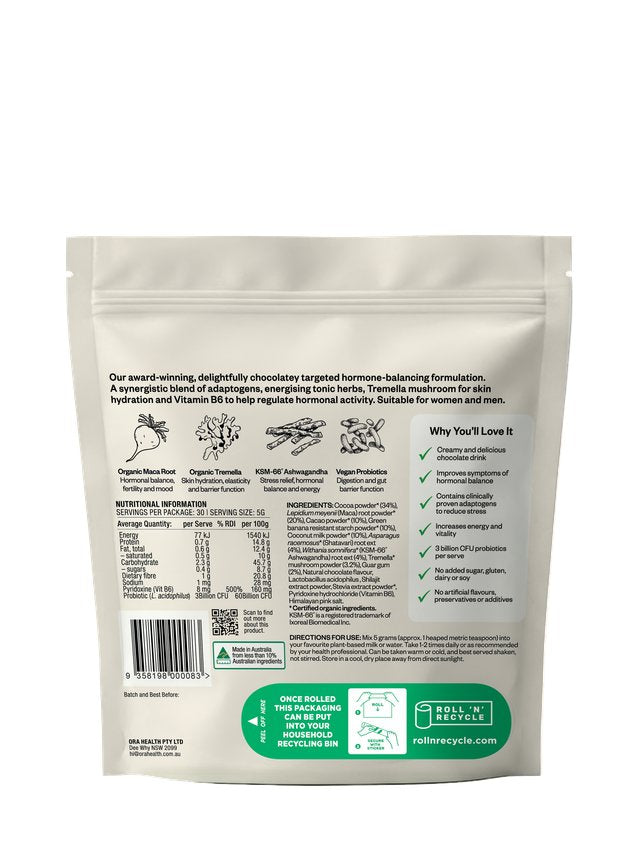 Ora Hormonal Balance Powder (Chocolate) 150g | Mr Vitamins