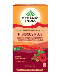 Organic India Hibiscus Plus Tea | Mr Vitamins