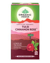 Organic India Tulsi Cinnamon Rose Tea | Mr Vitamins