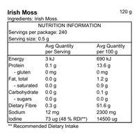 Pacific Harvest Irish Moss 120g | Mr Vitamins