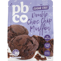 PBCO Double Choc Chip Muffin Mix 94% Sugar Free | Mr Vitamins