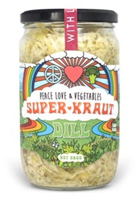 Peace Love and Vegetables Organic Superkraut Dill