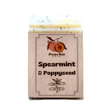 Peachie Collective Spearmint and Poppyseed Soap Bar