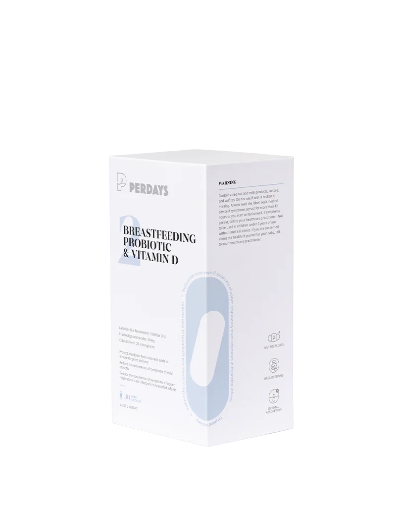 Perdays Breastfeeding Probiotic & Vitamin D 30 Capsules