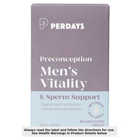 Perdays Men's Vitality & Sperm Support 60 Capsules