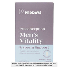Perdays Men's Vitality & Sperm Support 60 Capsules