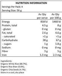 Perfect Earth Organic Rice n Chia Pasta - Brown 225g | Mr Vitamins