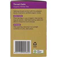 Planet Organics Tea Throat Calm | Mr Vitamins