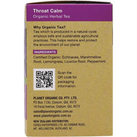 Planet Organics Tea Throat Calm | Mr Vitamins