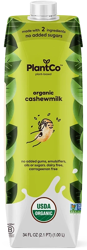 PlantCo Organic Cashew Milk | Mr Vitamins