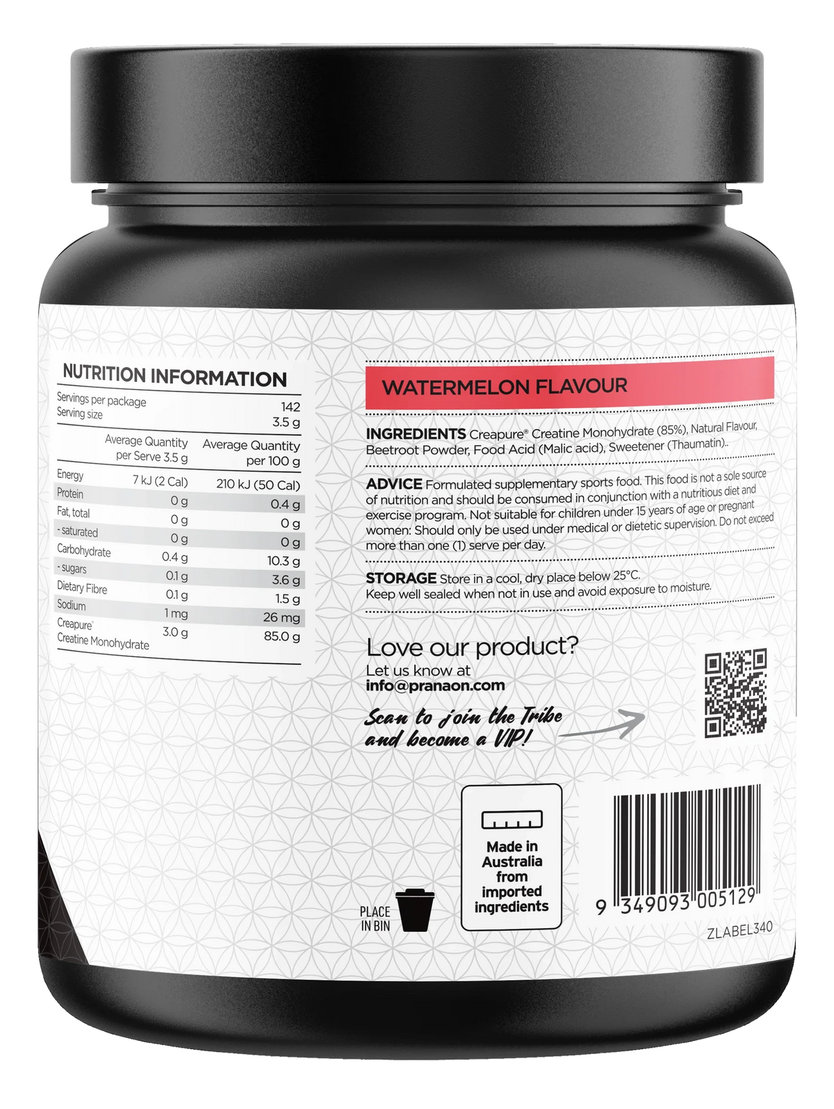PranaOn Creatine Monohydrate