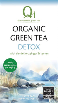 Qi Organic Green Tea Detox Tea Bags | Mr Vitamins