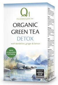 Qi Organic Green Tea Detox Tea Bags | Mr Vitamins