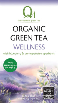 Qi Organic Green Tea Wellness Tea Bags | Mr Vitamins