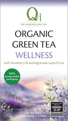 Qi Organic Green Tea Wellness Tea Bags