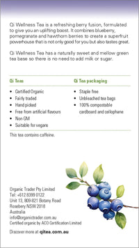 Qi Organic Green Tea Wellness Tea Bags | Mr Vitamins