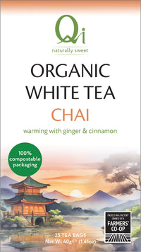 Qi White Tea Chai Tea Bags | Mr Vitamins