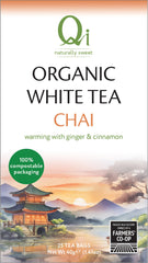 Qi White Tea Chai Tea Bags