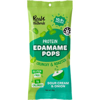 REAL NATURALS Protein Edamame Pops Sour Cream | Mr Vitamins
