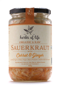 Sauerkraut Green Cabbage With Carrot and Ginger | Mr Vitamins