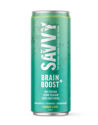 Savvy Zero Sugar Nootropic Drink Lemon Lime | Mr Vitamins