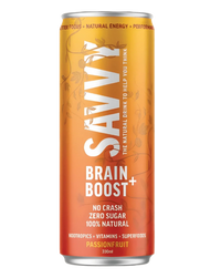 Savvy Zero Sugar Nootropic Drink Passionfruit | Mr Vitamins