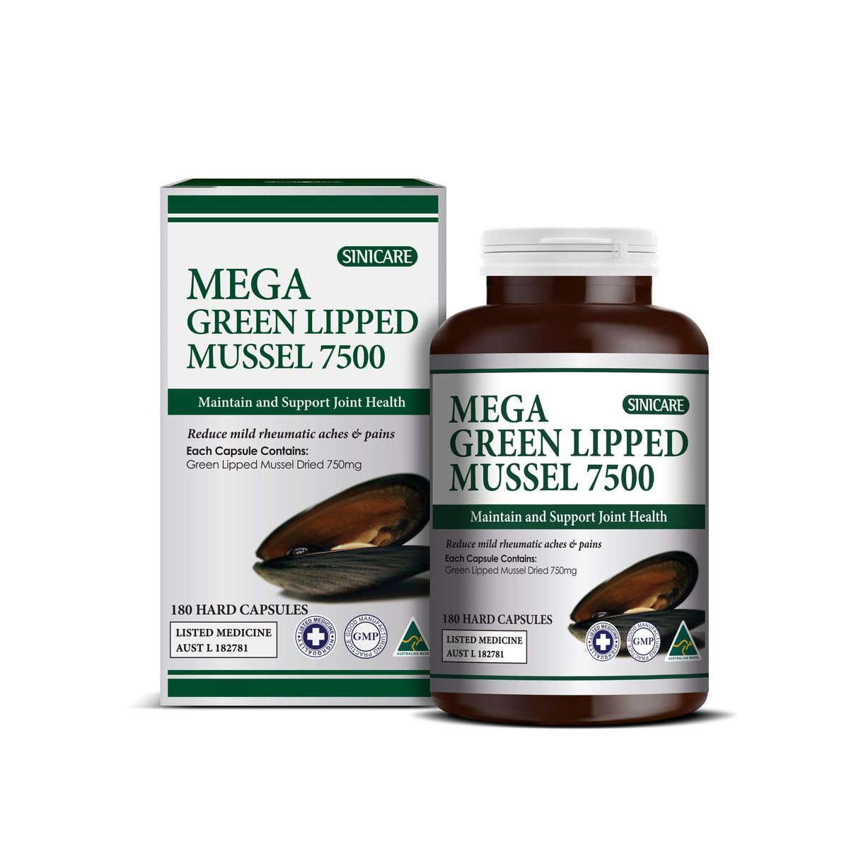 Sinicare Green Lipped Mussel 7500 | Mr Vitamins