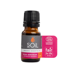 SOiL Essential Oil Rose Geranium Organic Fair Trade