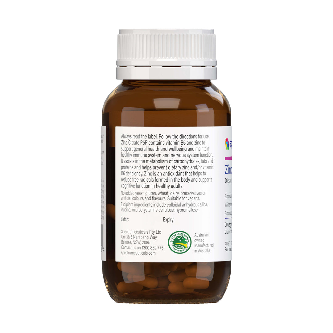 SpectrumCeuticals Zinc Citrate P5P