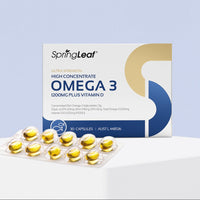 Spring Leaf Ultra-Strength High Concentrate Omega 3 1200mg Plus Vitamin D | Mr Vitamins
