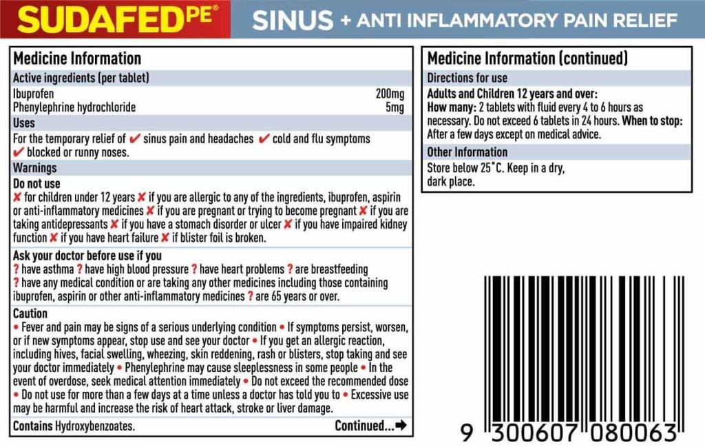 Sudafed PE Double Action