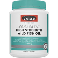 Swisse Ultiboost Odourless Wild Fish Oil High Strength 1500mg