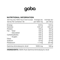 Switch Nutrition 100% Pure Gamma Amino Butyric Acid (GABA) | Mr Vitamins