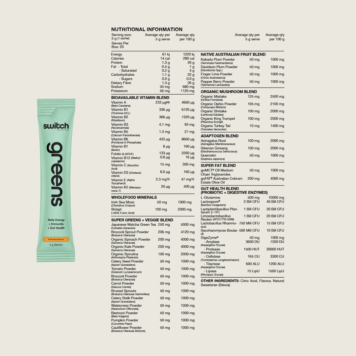 Switch Nutrition ESSENTIALS PACK