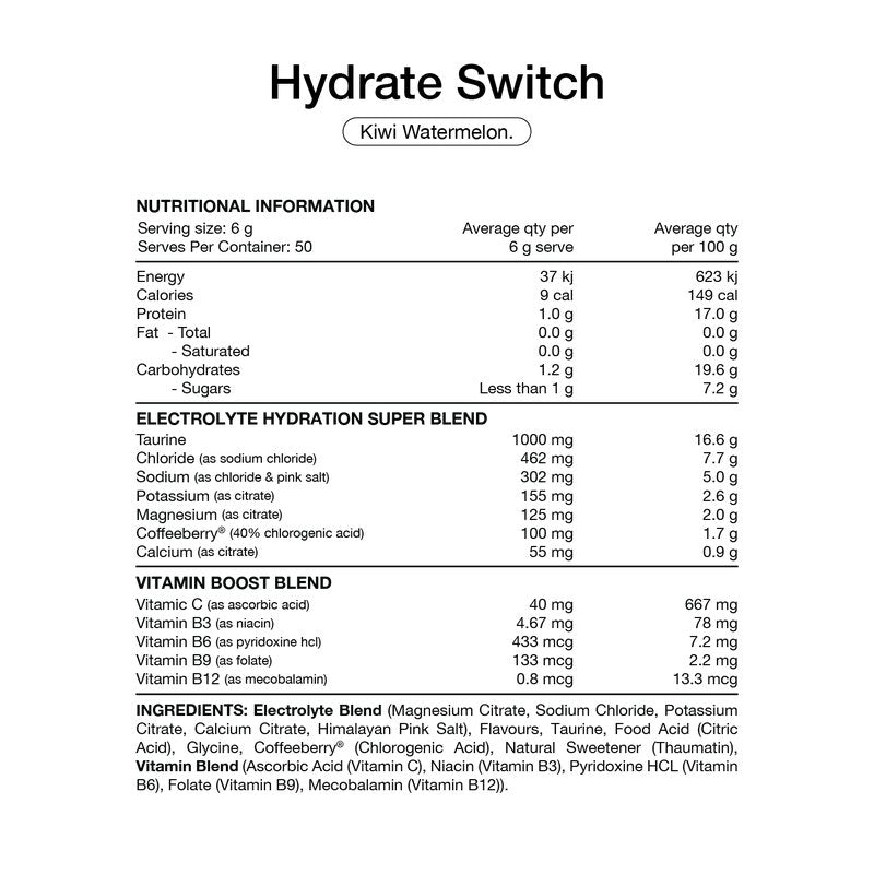 Switch Nutrition Hydrate | Mr Vitamins