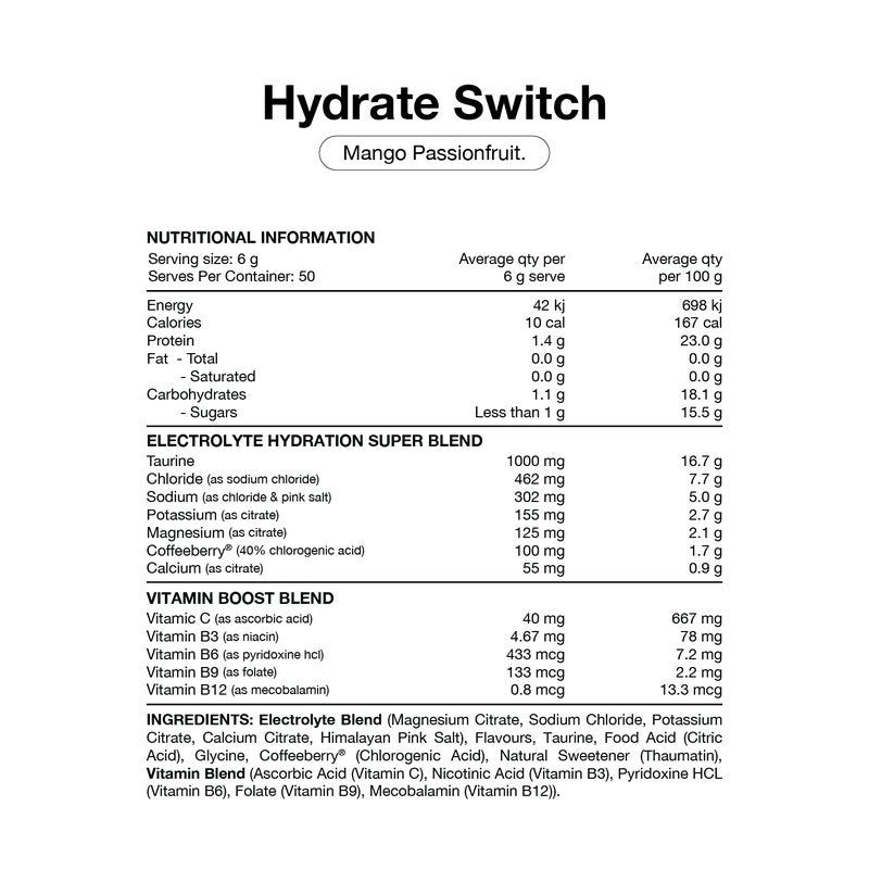 Switch Nutrition Hydrate | Mr Vitamins