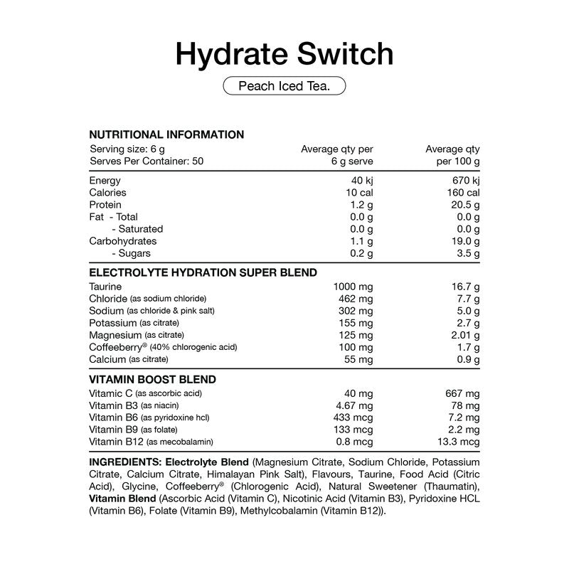 Switch Nutrition Hydrate | Mr Vitamins