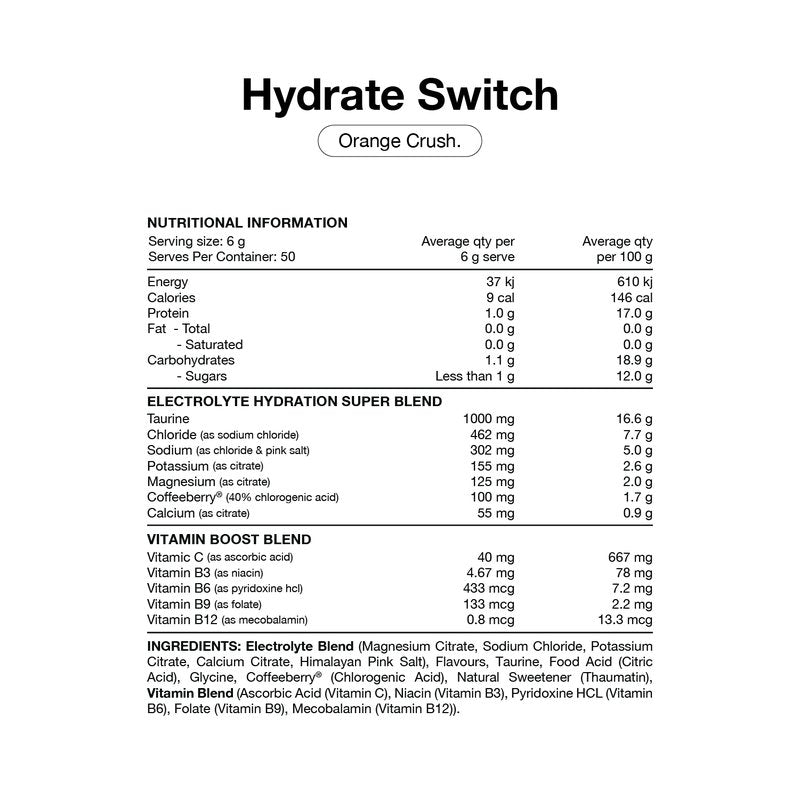 Switch Nutrition Hydrate | Mr Vitamins
