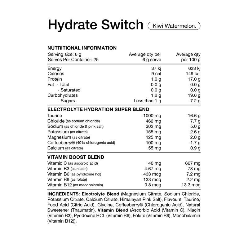 Switch Nutrition Hydrate Sugar Free | Mr Vitamins